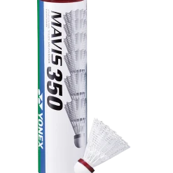 Yonex Mavis 350 Nylon Badminton (6) Shuttlecocks (Fast- Red)
