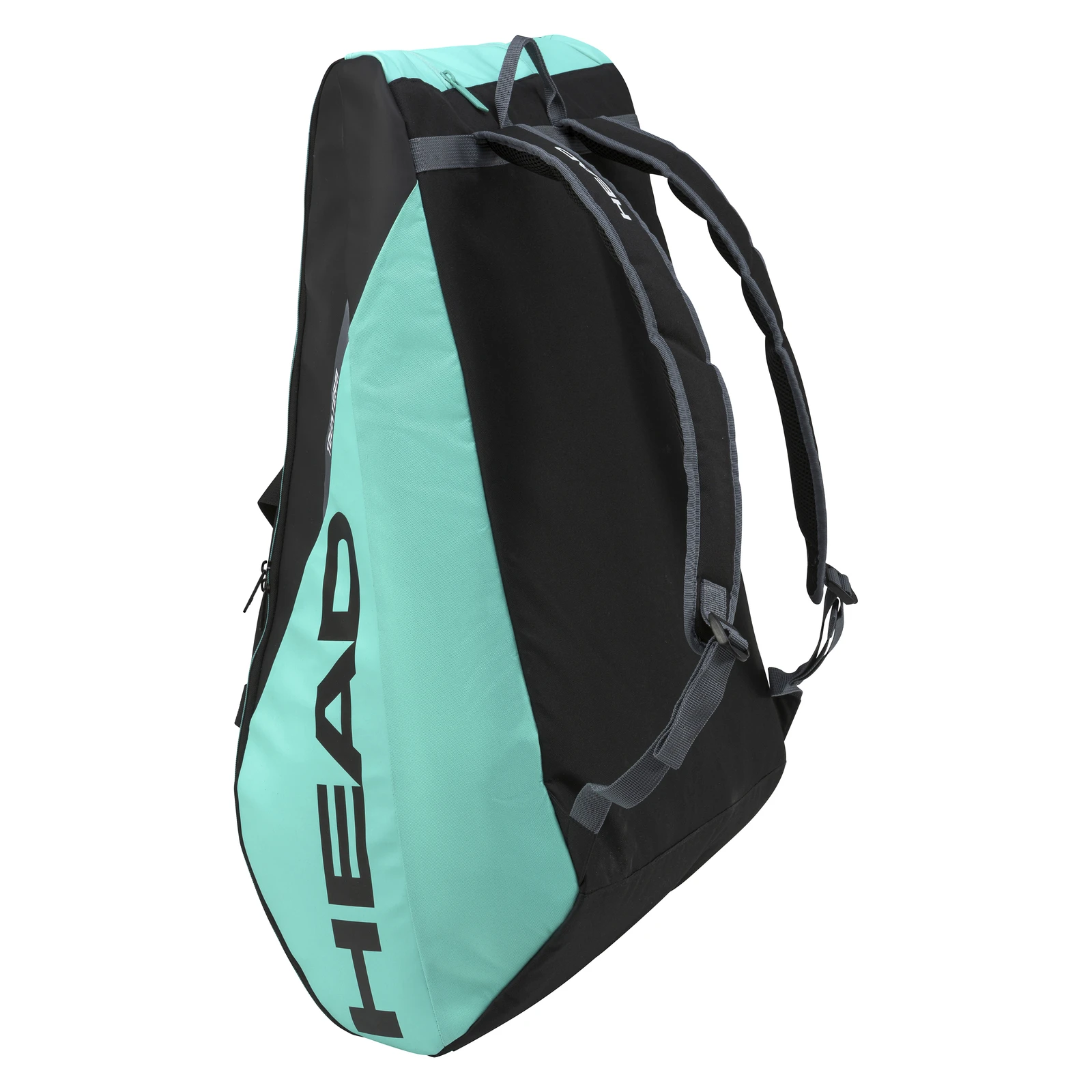 Head Tour Team 12 Racquet Bag - Black & Mint 2 Head Tour Team 12 Racquet Bag - Black & Mint - Image 2