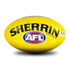 Sherrin AFL Replica PVC Ball - Yellow -Wilson Shop 4252REPLICA 2