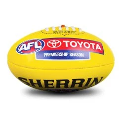 Sherrin AFL Replica PVC Ball - Yellow -Wilson Shop 4252REPLICA 3
