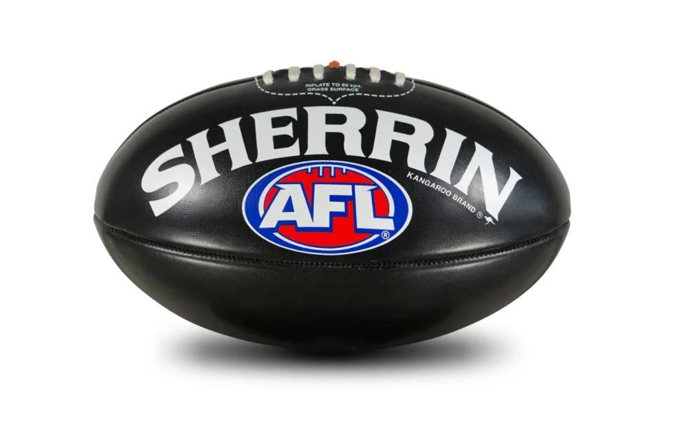 Sherrin AFL Replica PVC Ball - Black 1 Sherrin AFL Replica PVC Ball - Black