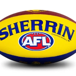 Sherrin AFL Team Ball - Brisbane Lions - Size 5 -Wilson Shop 4310 BRI 3