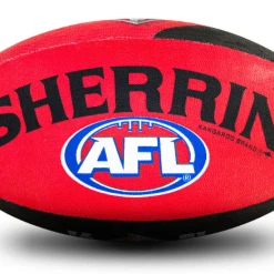 Sherrin AFL Team Ball - Essendon Bombers - Size 5 -Wilson Shop 4310 ESS 3