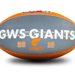 Sherrin AFL Team Ball - GWS Giants - Size 5 -Wilson Shop 4310 GWS 2
