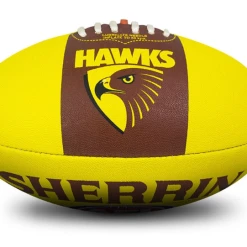 Wilson Shop 14 Sherrin AFL Team Ball - Hawthorn - Size 5