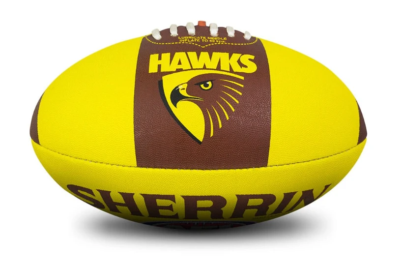 Sherrin AFL Team Ball - Hawthorn - Size 5 1 Sherrin AFL Team Ball - Hawthorn - Size 5