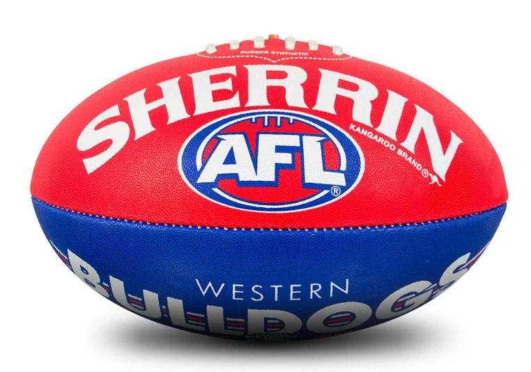 Sherrin AFL Team Ball - Western Bulldogs - Size 5 2 Sherrin AFL Team Ball - Western Bulldogs - Size 5 - Image 2