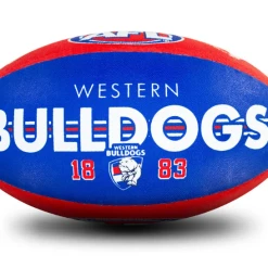 Sherrin AFL Team Ball - Western Bulldogs - Size 5 6 Sherrin AFL Team Ball - Western Bulldogs - Size 5 -Wilson Shop 4310 WBU 2