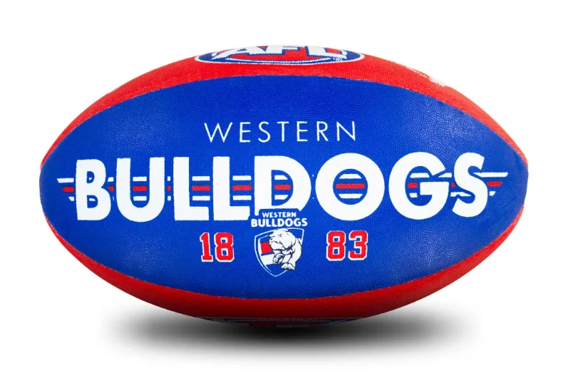 Sherrin AFL Team Ball - Western Bulldogs - Size 5 3 Sherrin AFL Team Ball - Western Bulldogs - Size 5 - Image 3