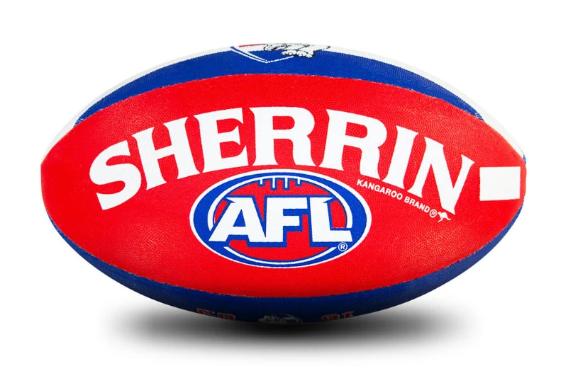 Sherrin AFL Team Ball - Western Bulldogs - Size 5 4 Sherrin AFL Team Ball - Western Bulldogs - Size 5 - Image 4