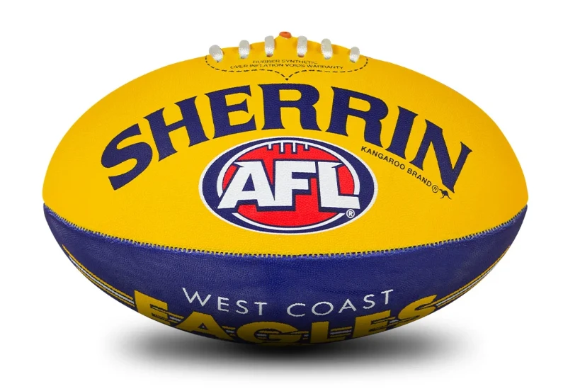 Sherrin AFL Team Ball - West Coast Eagles - Size 5 2 Sherrin AFL Team Ball - West Coast Eagles - Size 5 - Image 2