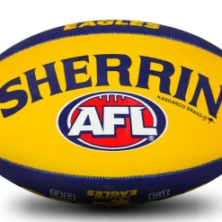Sherrin AFL Team Ball - West Coast Eagles - Size 5 7 Sherrin AFL Team Ball - West Coast Eagles - Size 5 -Wilson Shop 4310 WCE 3