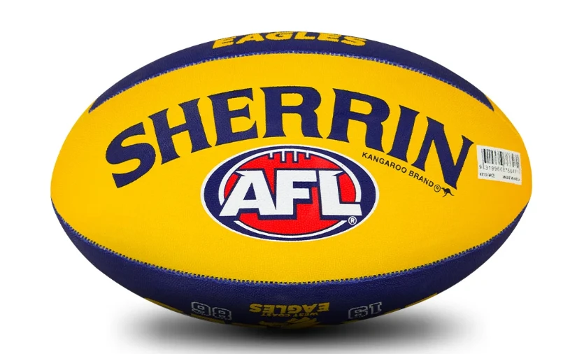 Sherrin AFL Team Ball - West Coast Eagles - Size 5 4 Sherrin AFL Team Ball - West Coast Eagles - Size 5 - Image 4