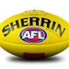 Sherrin Leather AFL Replica Game Ball - Yellow- Size 5 McDonalds