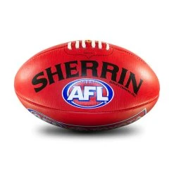 Sherrin AFL Replica Training Ball - Red - Size 4
