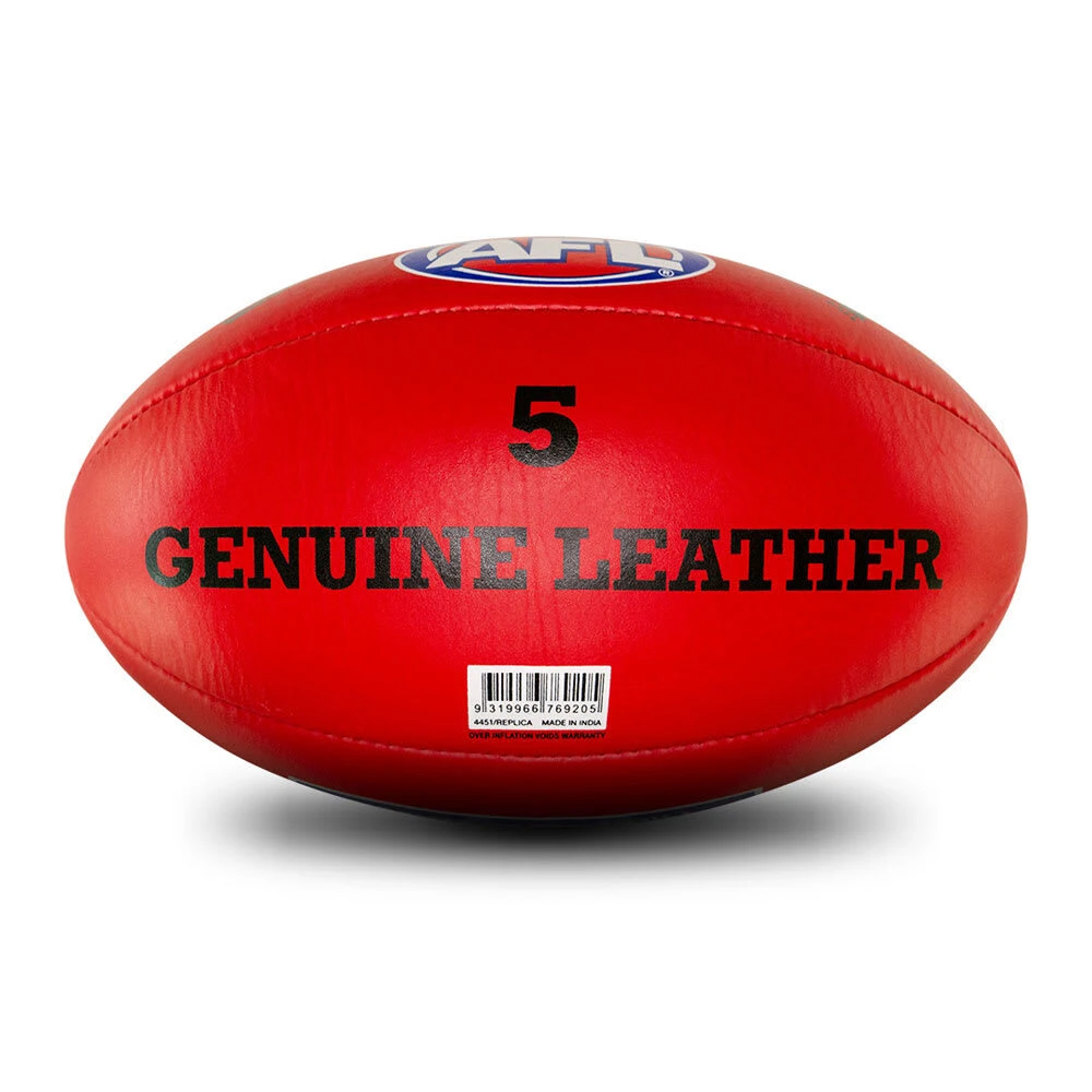 Sherrin AFL Replica Training Ball - Red - Size 5 3 Sherrin AFL Replica Training Ball - Red - Size 5 - Image 3
