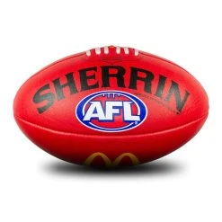 Sherrin AFL Replica Training Ball - Red - Size 5
