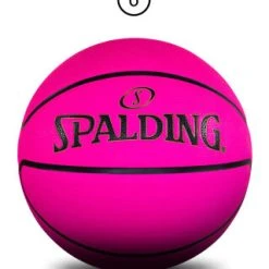 Spalding Fluro Pink Basketball Size 6