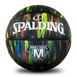 Spalding Marble Black Outdoor Basketball - Size 7