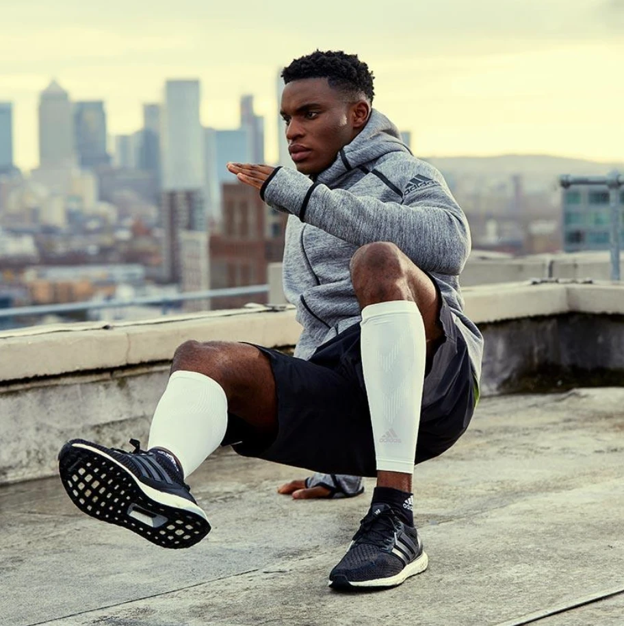 Adidas Calf Sleeve - White 2 Adidas Calf Sleeve - White - Image 2