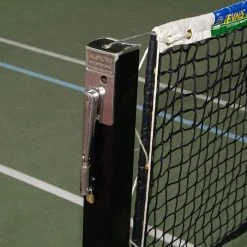 Allsports Products Allsports Tennis Net Posts With Internal Stainless Steel Winder - With Concrete Flange Plate
