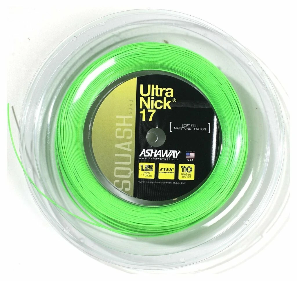 Ashaway Ultranick 17/1.25mm - Green 110M Reel 1 Ashaway Ultranick 17/1.25mm - Green 110M Reel