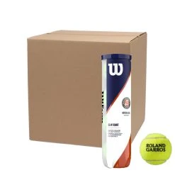 Wilson Roland Garros Clay Court 4 Ball Can 12 Can Case