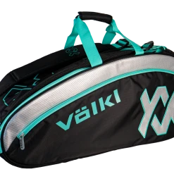 Volkl Tour Combi 6-9 Racquet Bag Black/Turquoise/Silver
