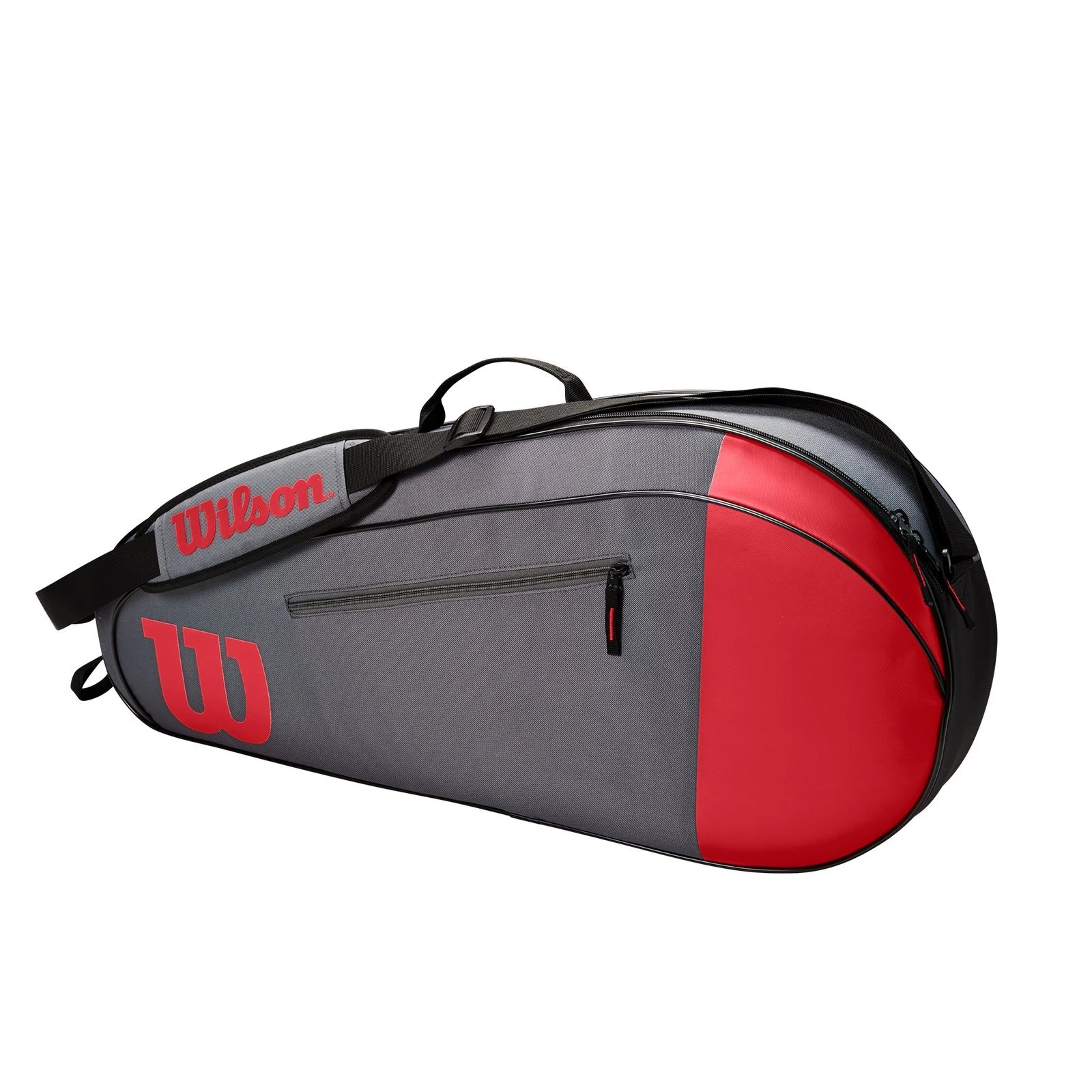 Wilson Team 3 Tennis Bag Red/Grey 2 Wilson Team 3 Tennis Bag Red/Grey - Image 2
