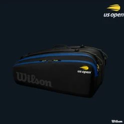 Wilson US Open Tour 12R Bag - Black/Blue/Yellow - 2022