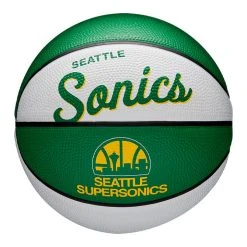 Wilson NBA Team Retro Mini Basketball - Seattle Super Sonics