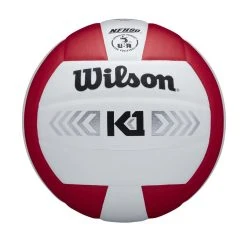 Wilson K1 Silver Volleyball - Red/White