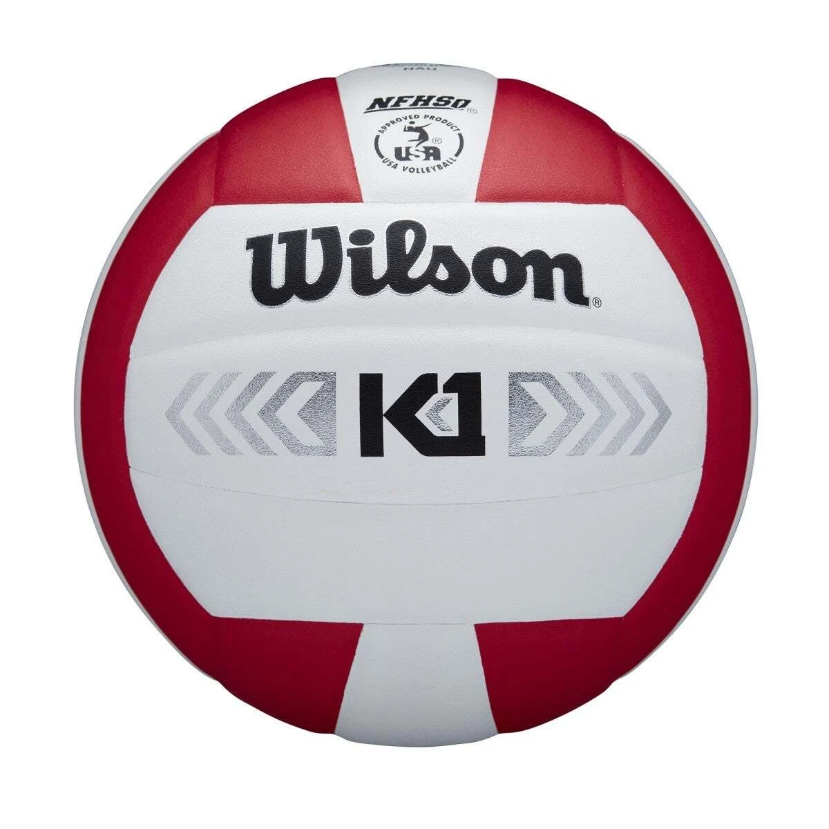 Wilson K1 Silver Volleyball - Red/White 1 Wilson K1 Silver Volleyball - Red/White